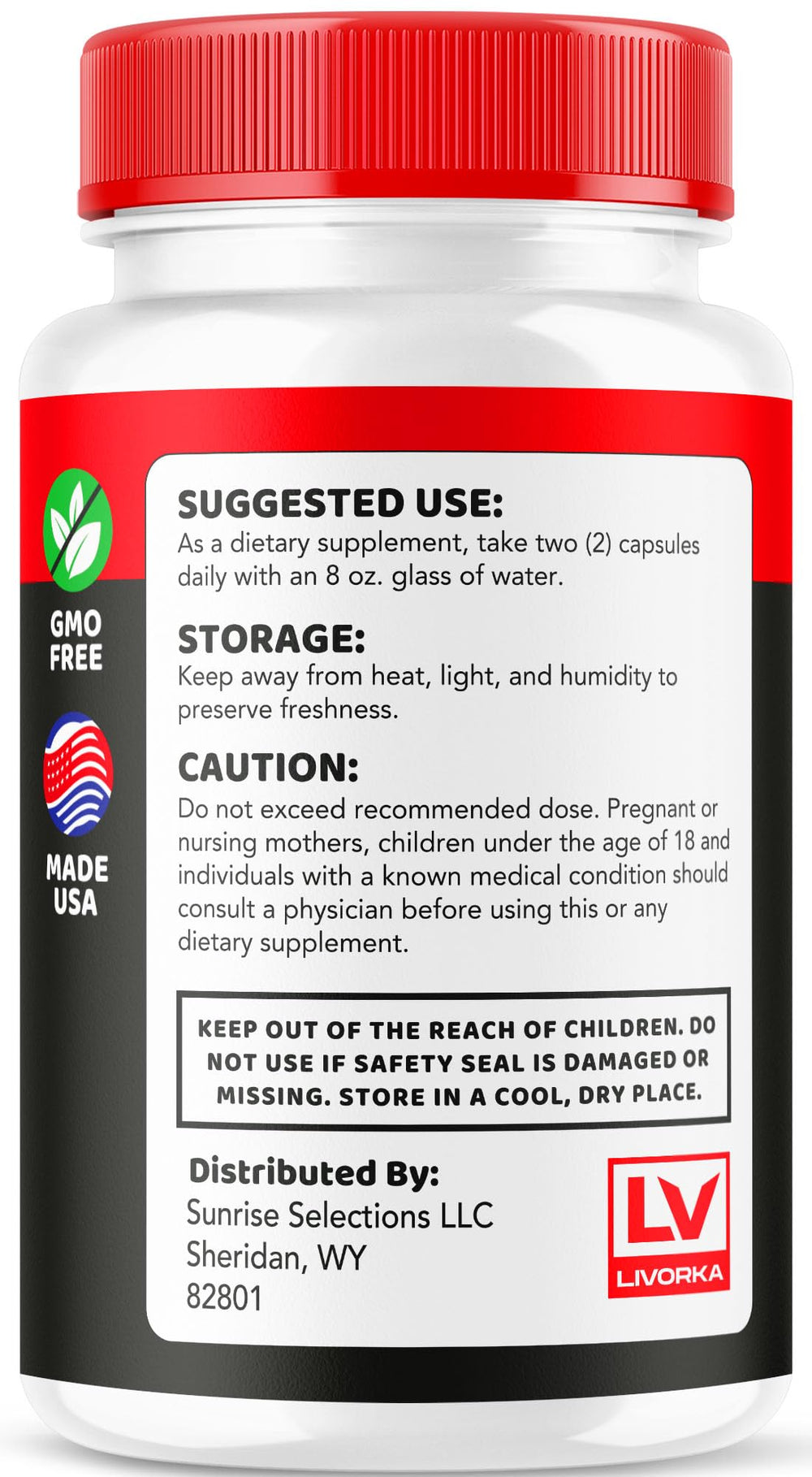 LIVORKA Glycowize GMP-certified label signaling strict production standards.
