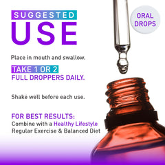 LIVORKA Gut Drops label close-up showing natural ingredients