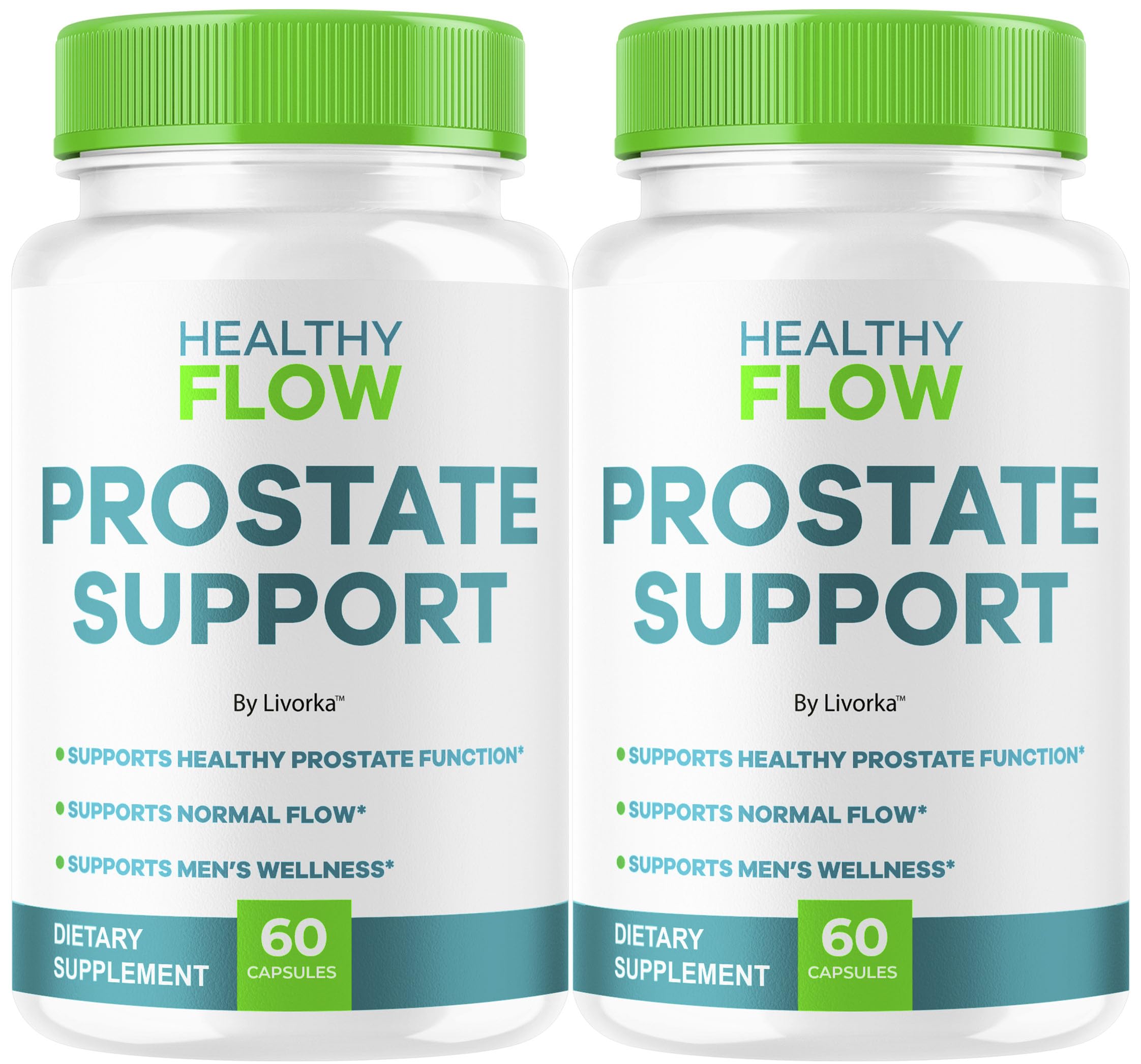 Livorka Healthy Flow bottle pour, ideal for daily prostate wellness routine.