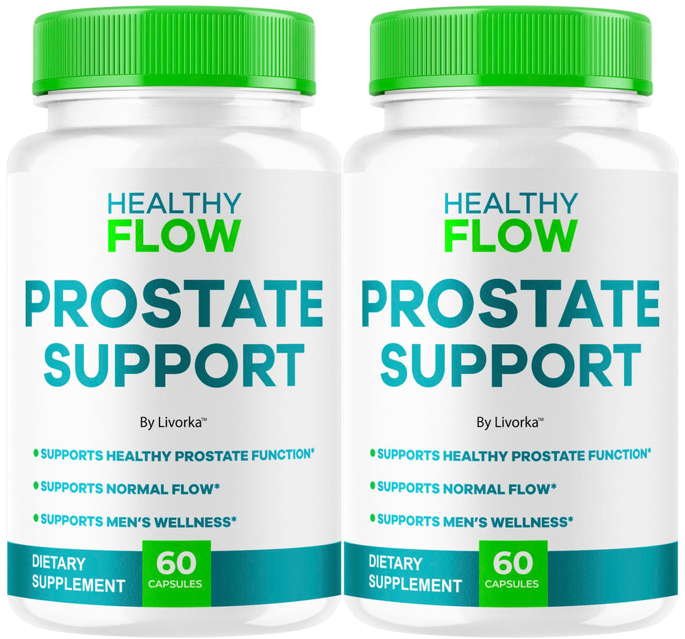 Livorka Healthy Flow bottle pour, ideal for daily prostate wellness routine.