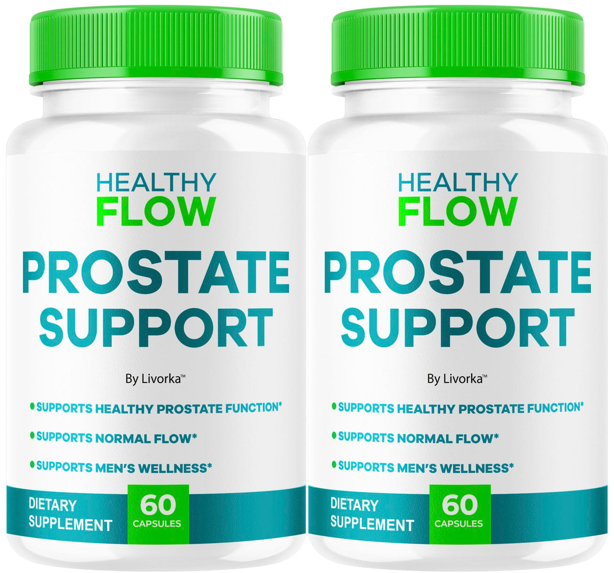 Livorka Healthy Flow bottle pour, ideal for daily prostate wellness routine.