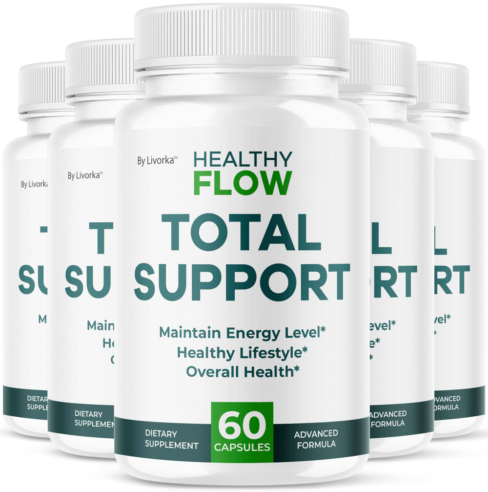 LIVORKA Healthy Flow capsules bottle for convenient daily wellness support.