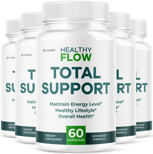 LIVORKA Healthy Flow capsules bottle for convenient daily wellness support.