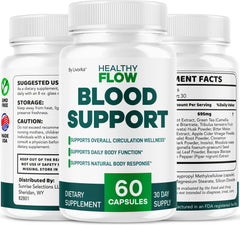 LIVORKA Healthy Flow nutrition facts panel and capsule count