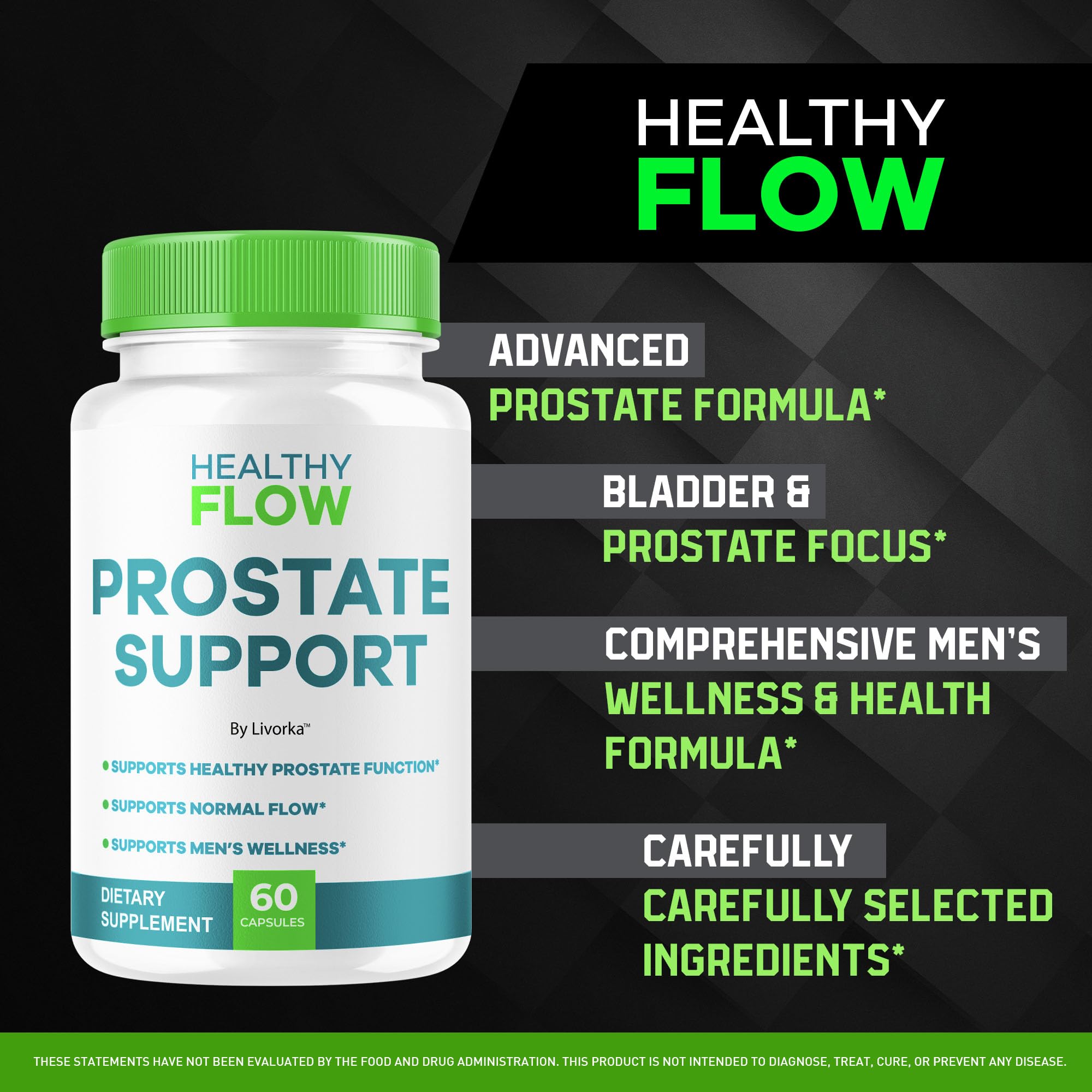 LIVORKA Healthy Flow Prostate capsules daily dose for normal function.