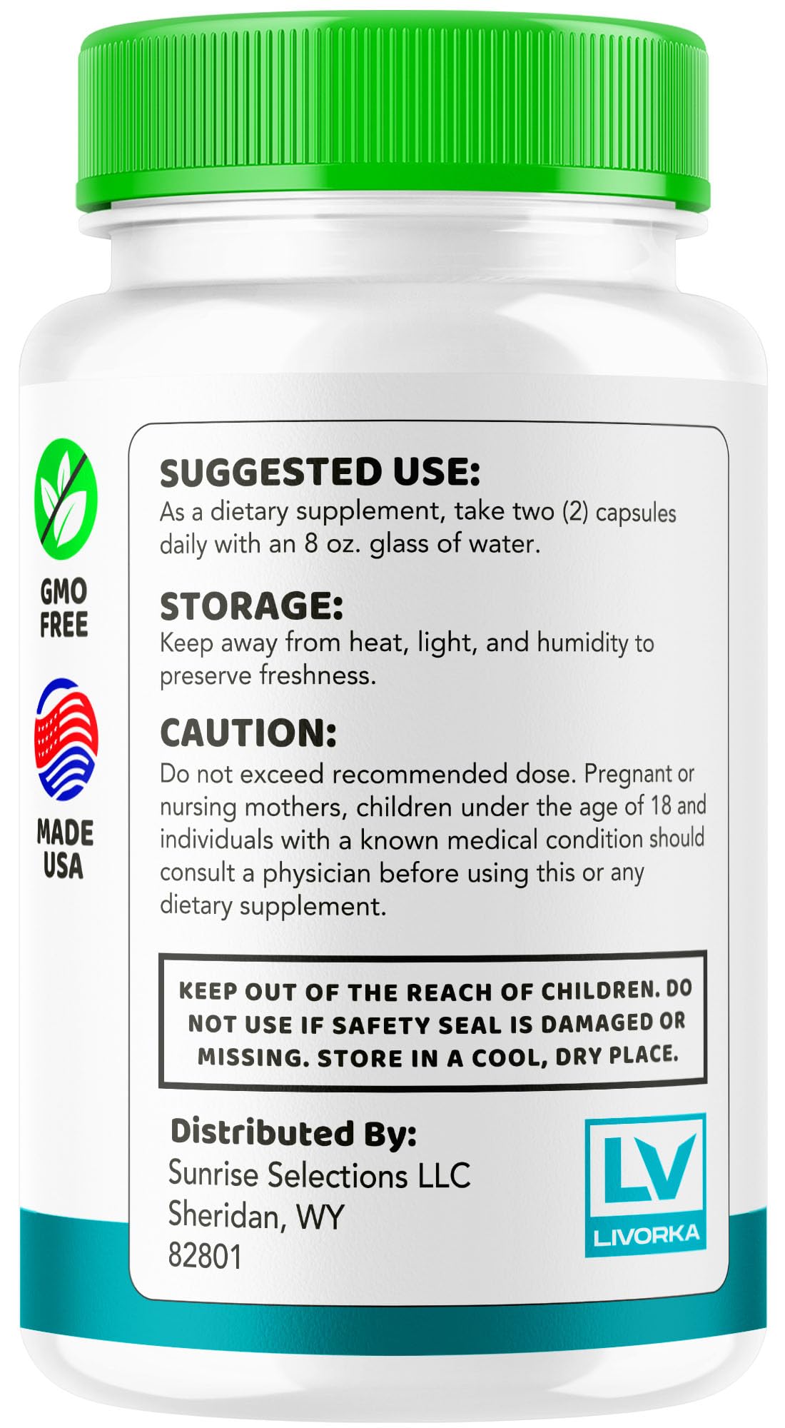 Three-month supply packaging for LIVORKA Healthy Flow Prostate Support.