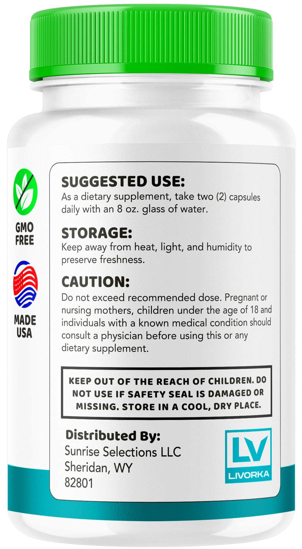 Three-month supply packaging for LIVORKA Healthy Flow Prostate Support.