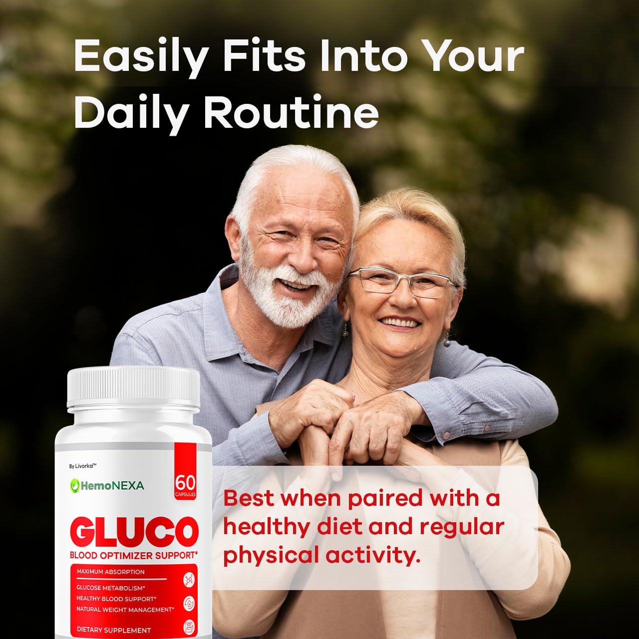 LIVORKA HemoNexa capsules-closeup showcases smooth, ready-to-take capsules.