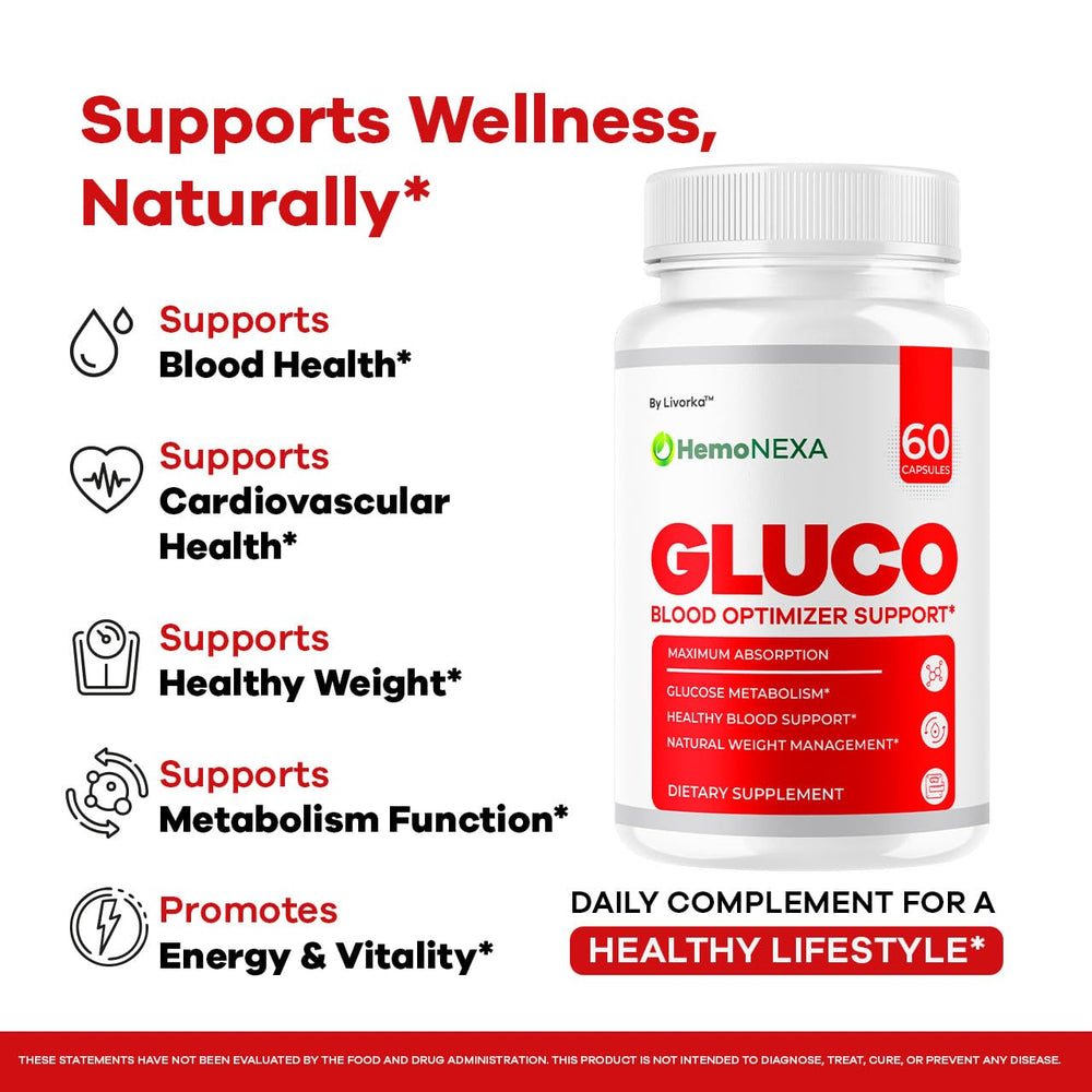 LIVORKA HemoNexa ingredient-blend highlights natural components for vitality.