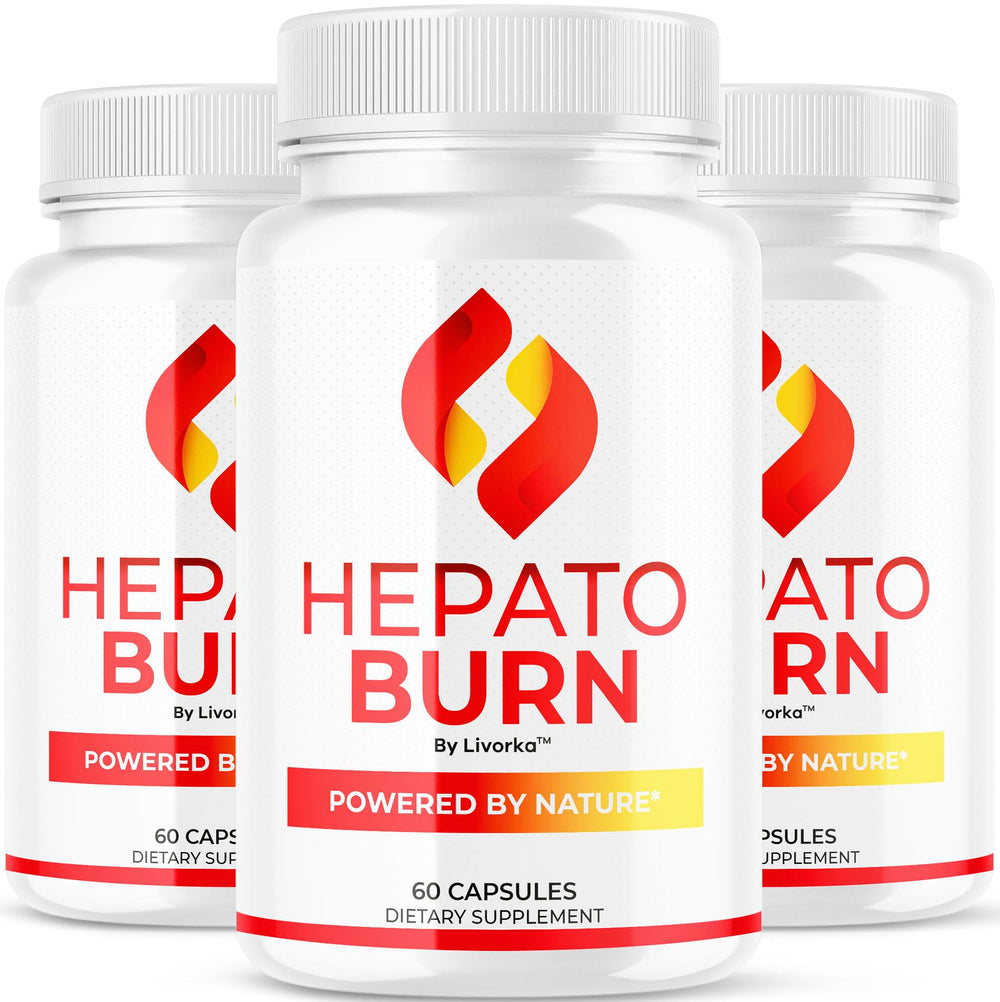 LIVORKA Hepato Burn bottle front with capsules for daily energy support.