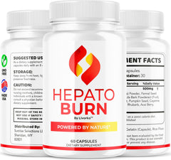 LIVORKA Hepato Burn wellness setup on a desk.