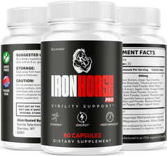 Product on shelf: LIVORKA Iron Horse Pro for everyday wellness support.