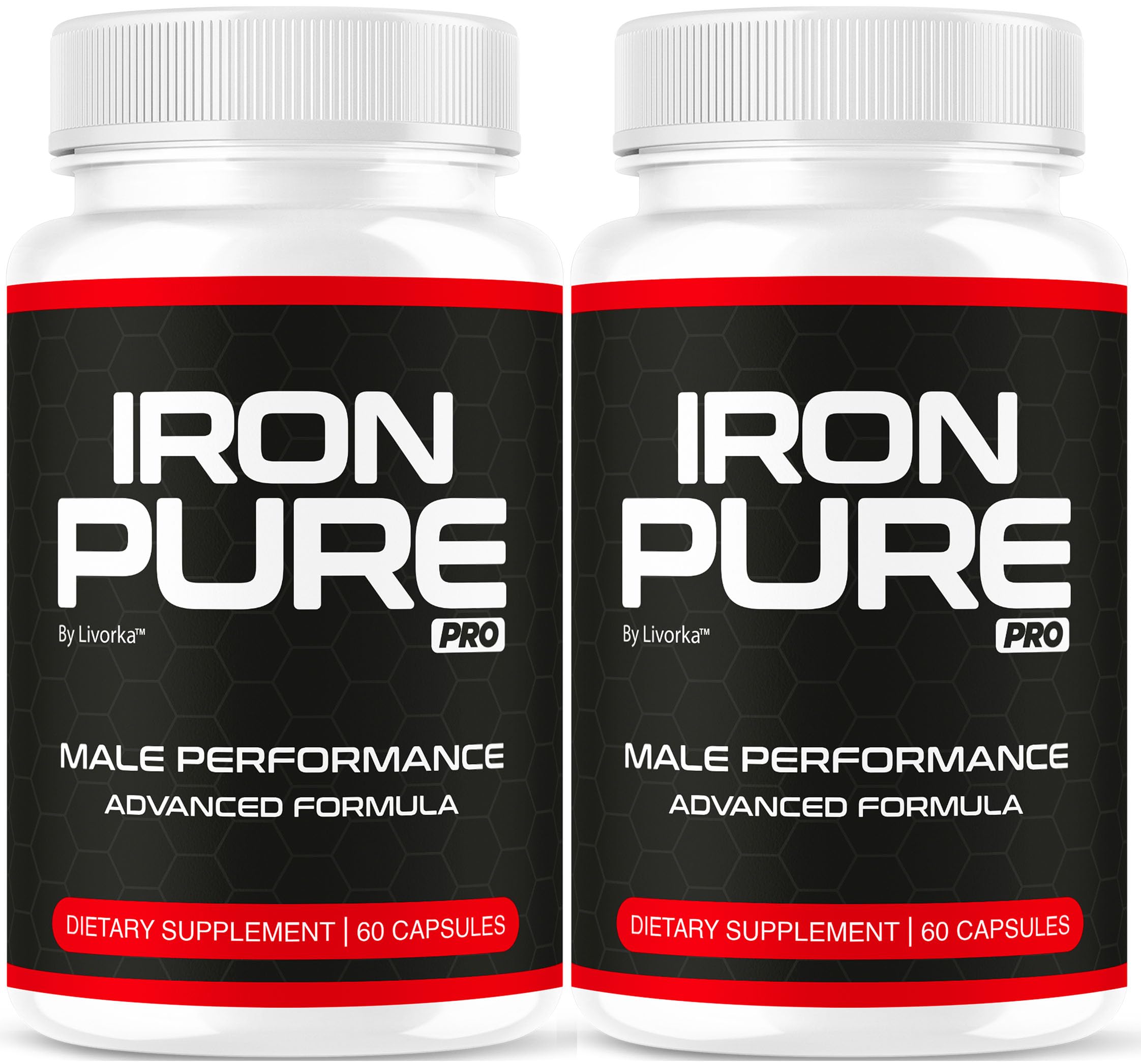 LIVORKA Iron Pure Pro capsules bottle for daily wellness.