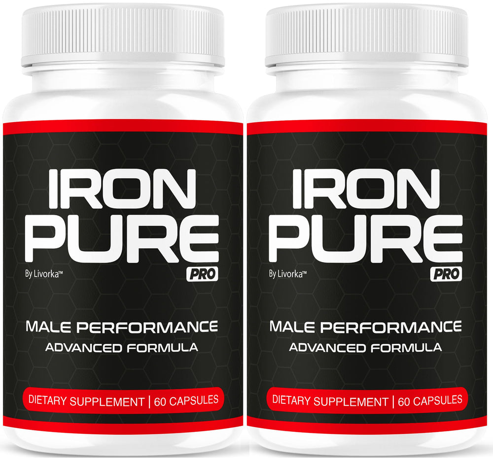 LIVORKA Iron Pure Pro capsules bottle for daily wellness.