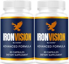 LIVORKA Iron Vision capsules in a bottle for daily eye wellness