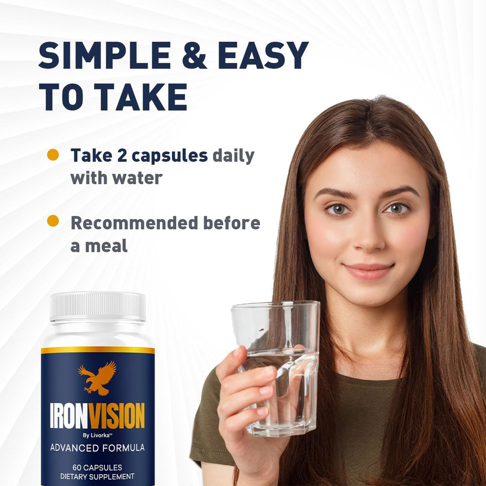 LIVORKA Iron Vision three-pack box for a long-lasting daily wellness routine.