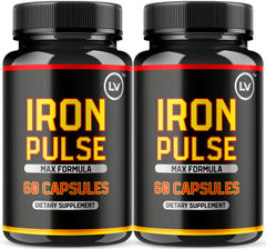 LIVORKA IronPulse capsules bottle front showing daily iron support