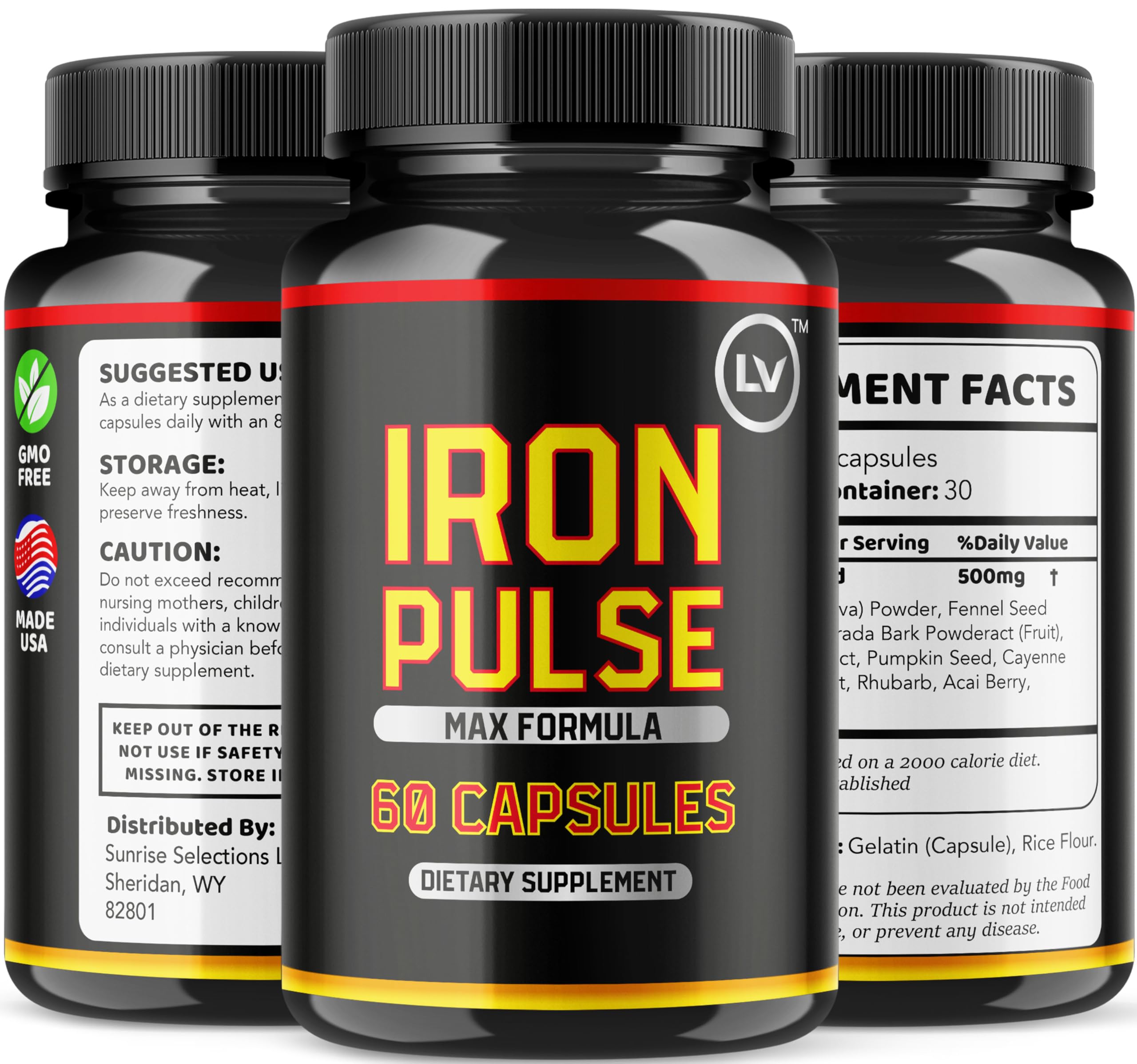 LIVORKA IronPulse packaging design featuring branding and labels