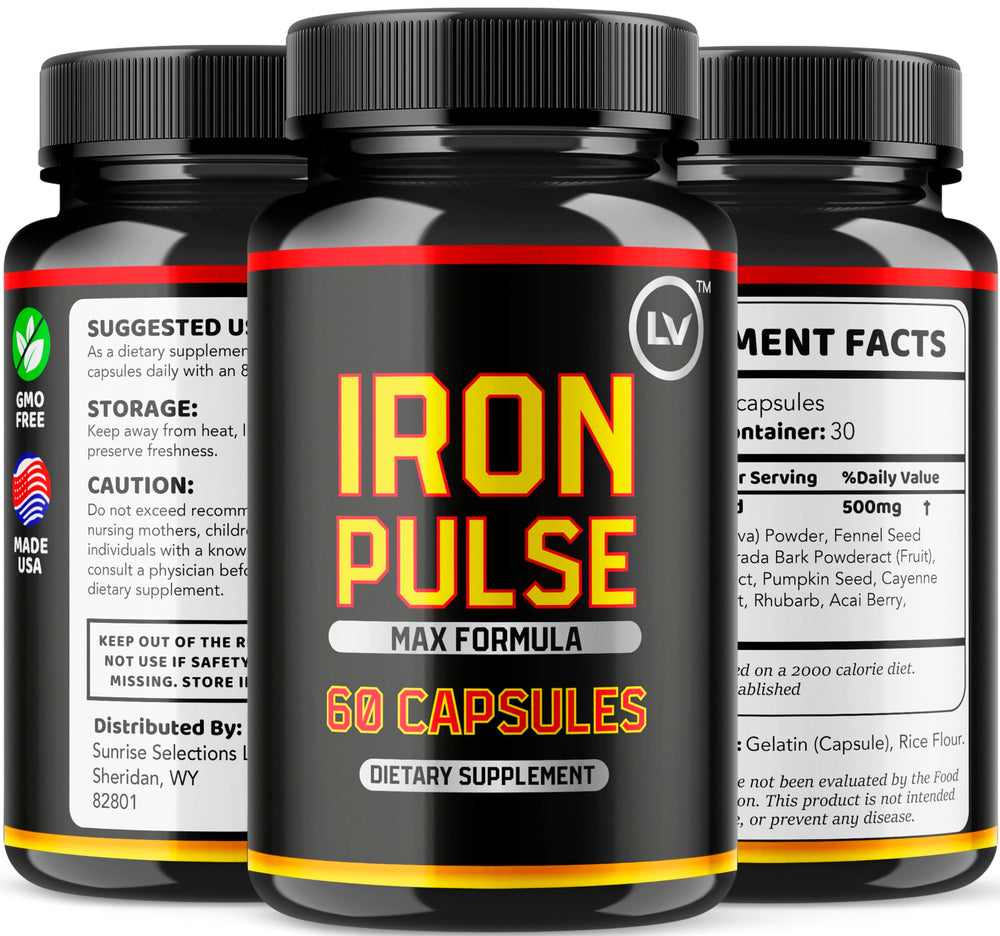 LIVORKA IronPulse packaging design featuring branding and labels