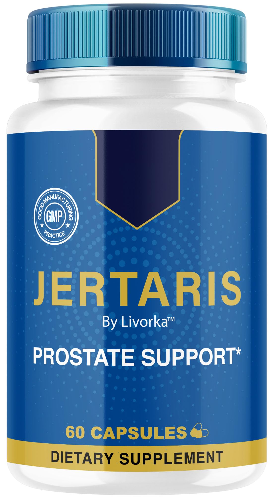 LIVORKA Jertaris Capsules bottle front for daily prostate wellness support