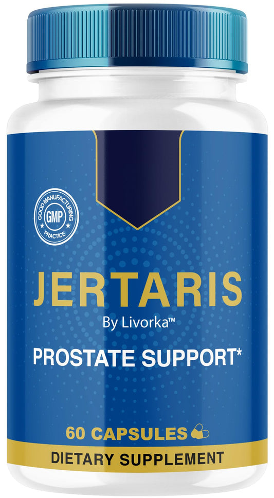 LIVORKA Jertaris Capsules bottle front for daily prostate wellness support