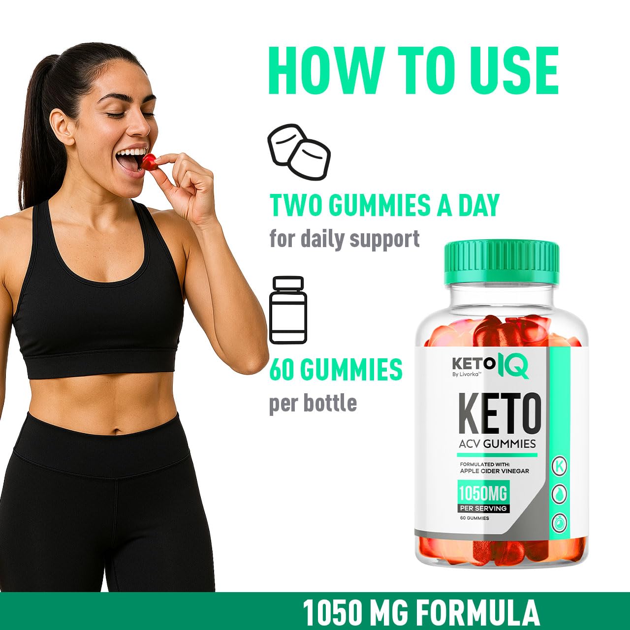 LIVORKA Keto IQ Gummies packaging box conveys premium USA-made quality