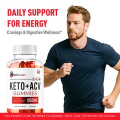 LIVORKA Keto Lean ACV Gummies back label highlighting ingredients and dosage guidance.