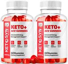 LIVORKA Ketosyn ACV Gummies bottle front view for keto-friendly support.