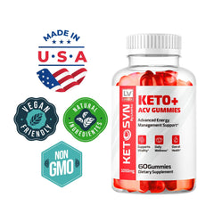 LIVORKA Ketosyn ACV Gummies label closeup showing ACV blend.