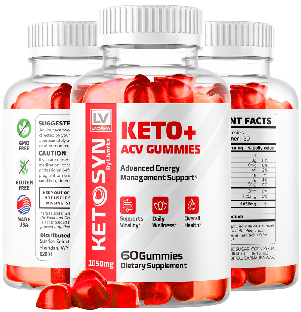 LIVORKA Ketosyn ACV Gummies sealed bottle for daily routine.