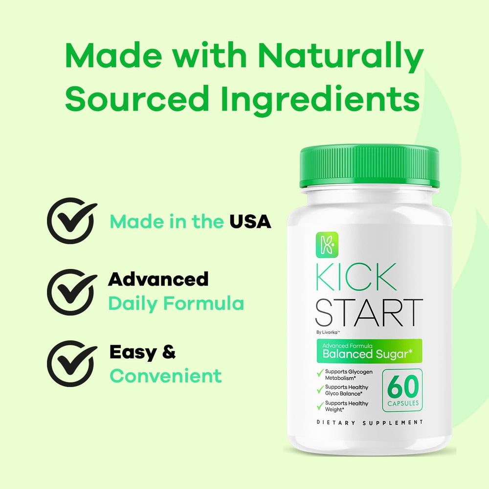 LIVORKA Kick Start bottle back displays usage guidance.