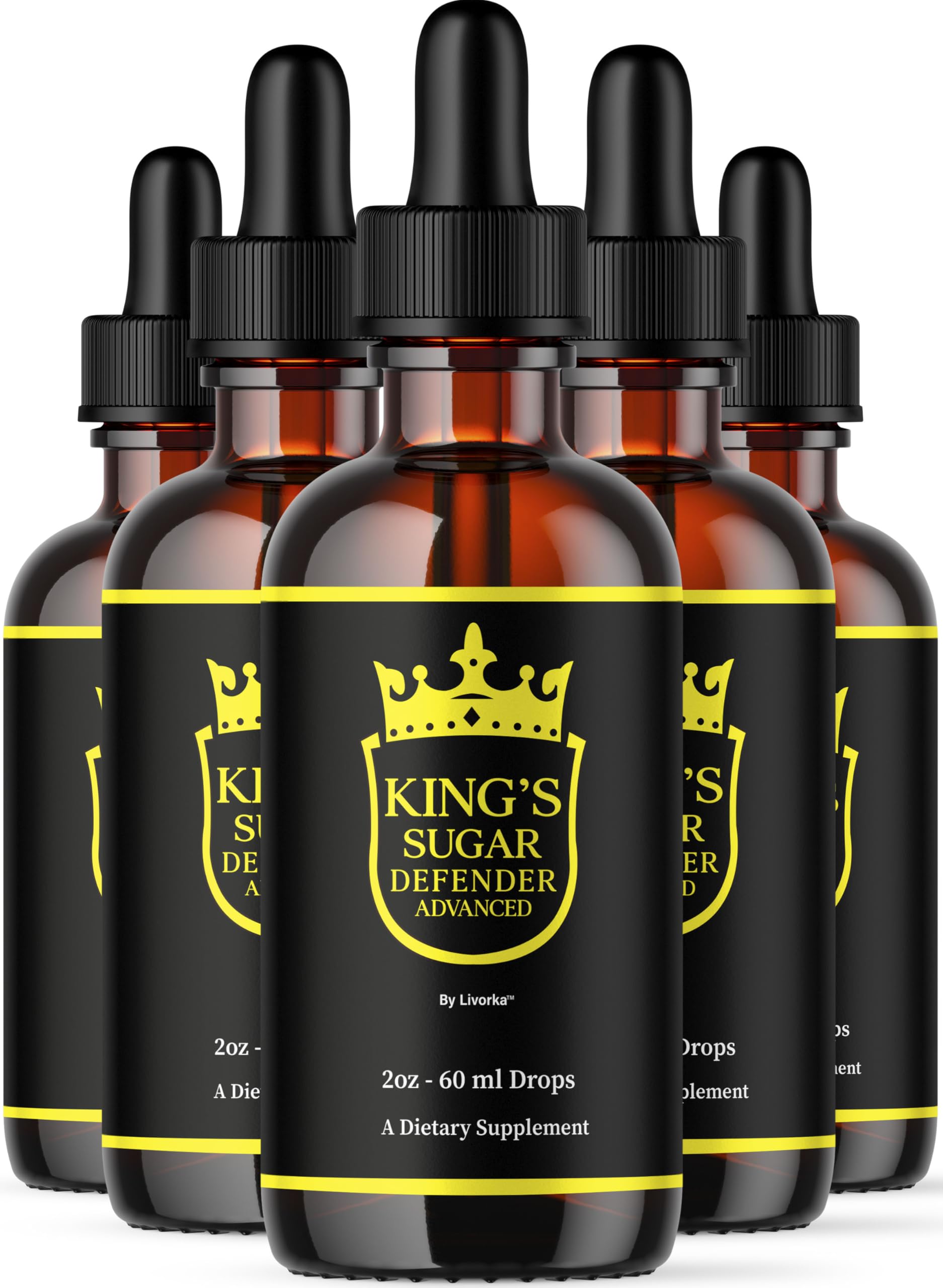 LIVORKA Kings Sugar Defender bottle front view supports daily wellness.