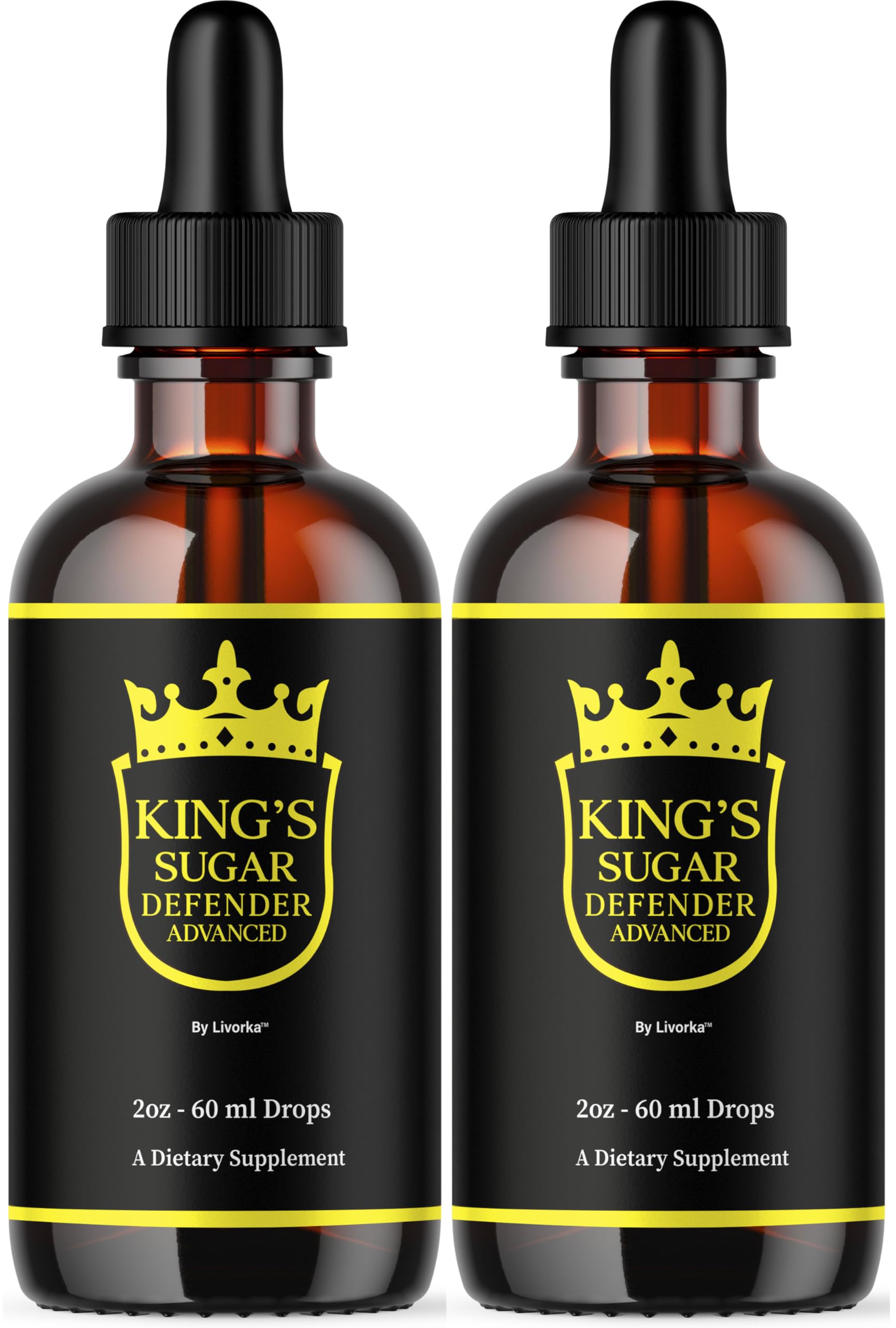 LIVORKA Kings Sugar Defender drops bottle on counter for daily wellness support