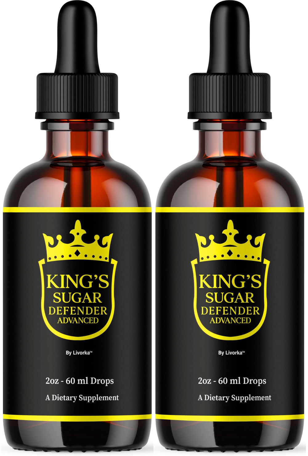 LIVORKA Kings Sugar Defender drops bottle on counter for daily wellness support