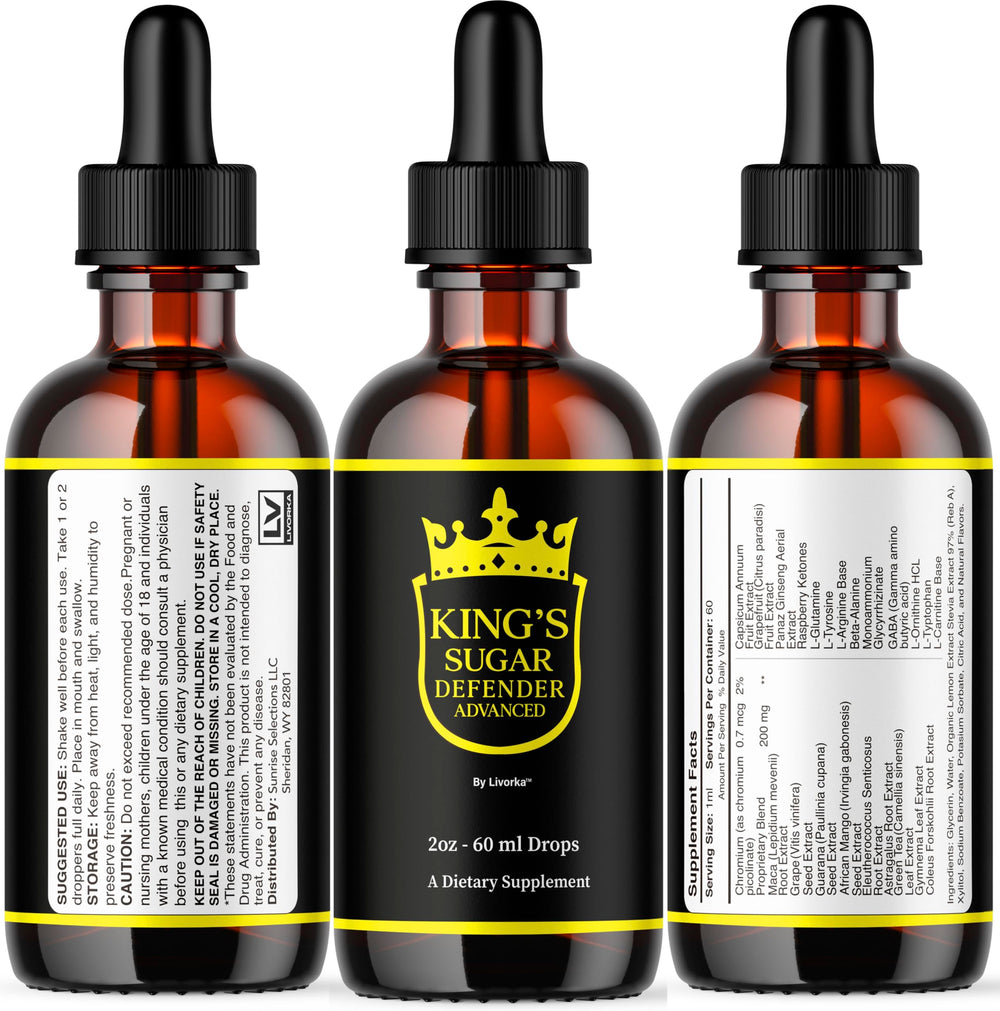 Dried drops ready to measure and dose with LIVORKA Kings Sugar Defender