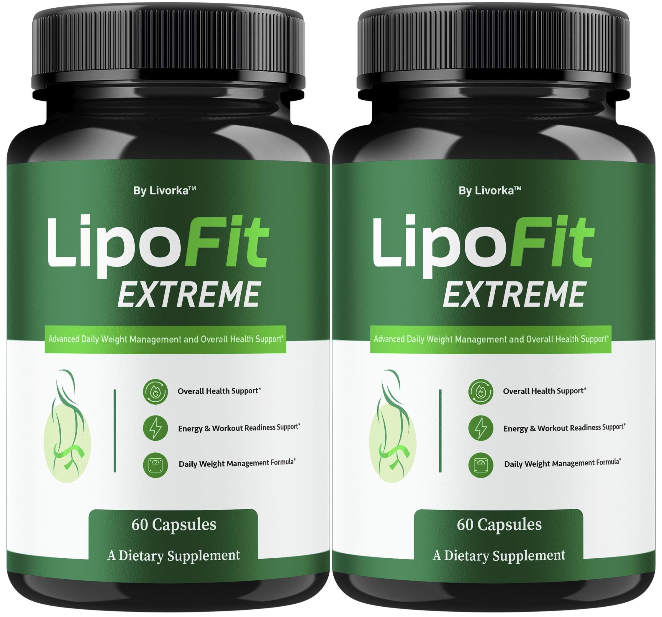 LIVORKA Lipo Fit Extreme bottle label supports daily wellness