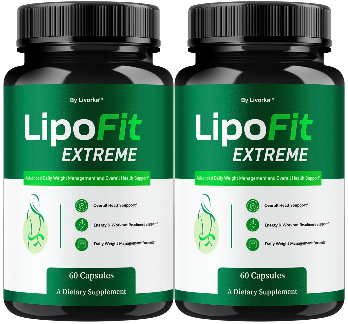 LIVORKA Lipo Fit Extreme bottle label supports daily wellness