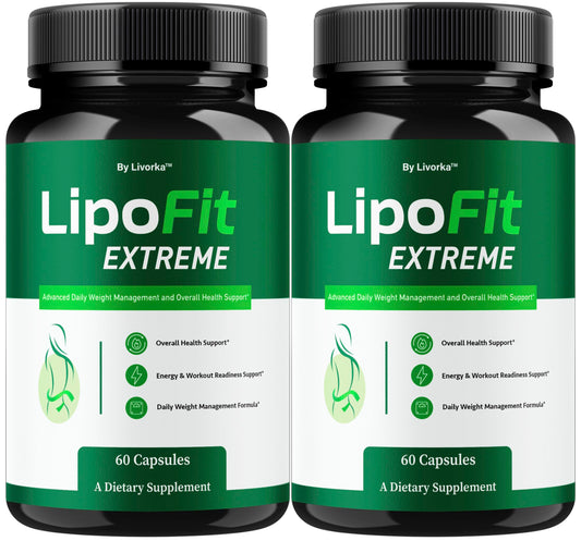 LIVORKA Lipo Fit Extreme bottle label supports daily wellness