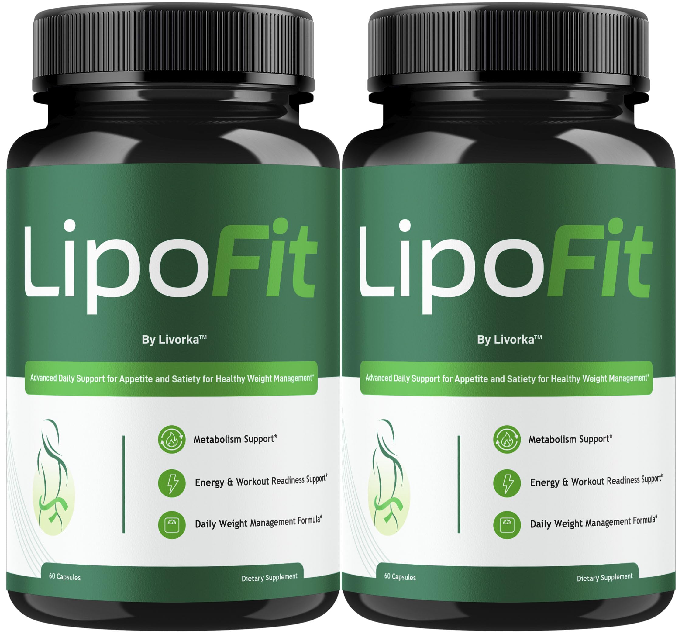 LIVORKA Lipo Fit Capsules pack front view for daily wellness support.