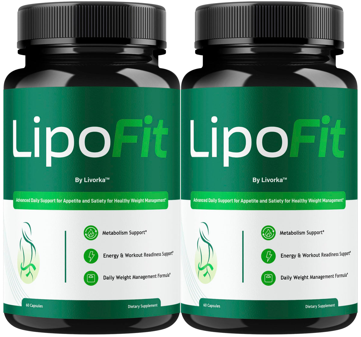 LIVORKA Lipo Fit Capsules pack front view for daily wellness support.