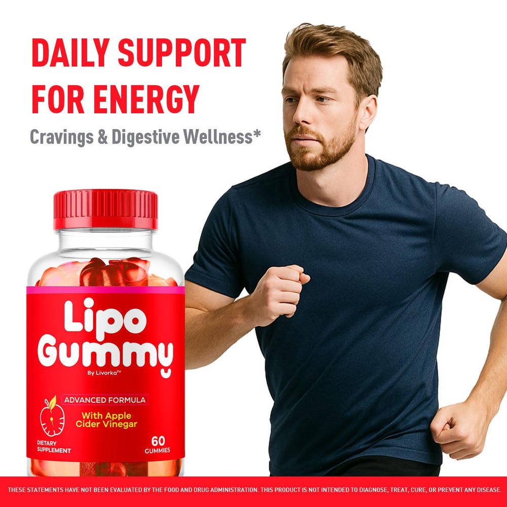 LIVORKA Lipogummy 5-pack display front promotes convenient daily supplementation.