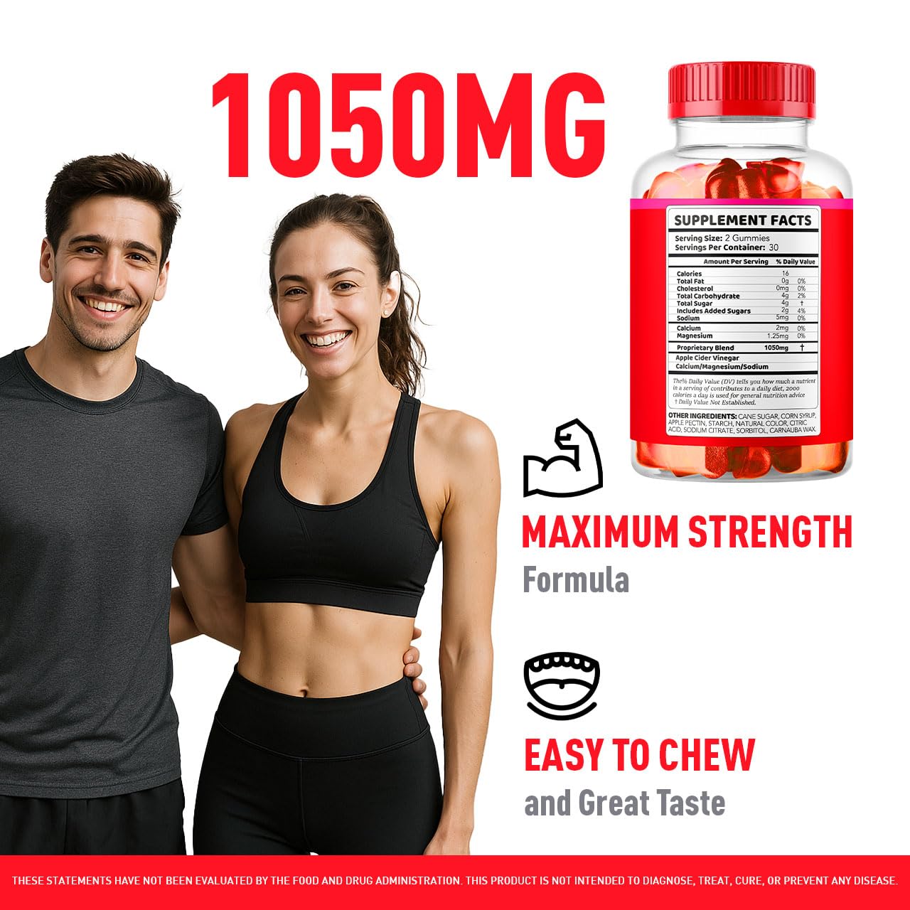 LIVORKA LipoGummy apple cider vinegar formula label suggests natural energy support.