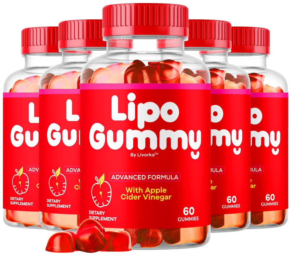 LIVORKA Lipogummy bottle on the kitchen counter for daily keto support.