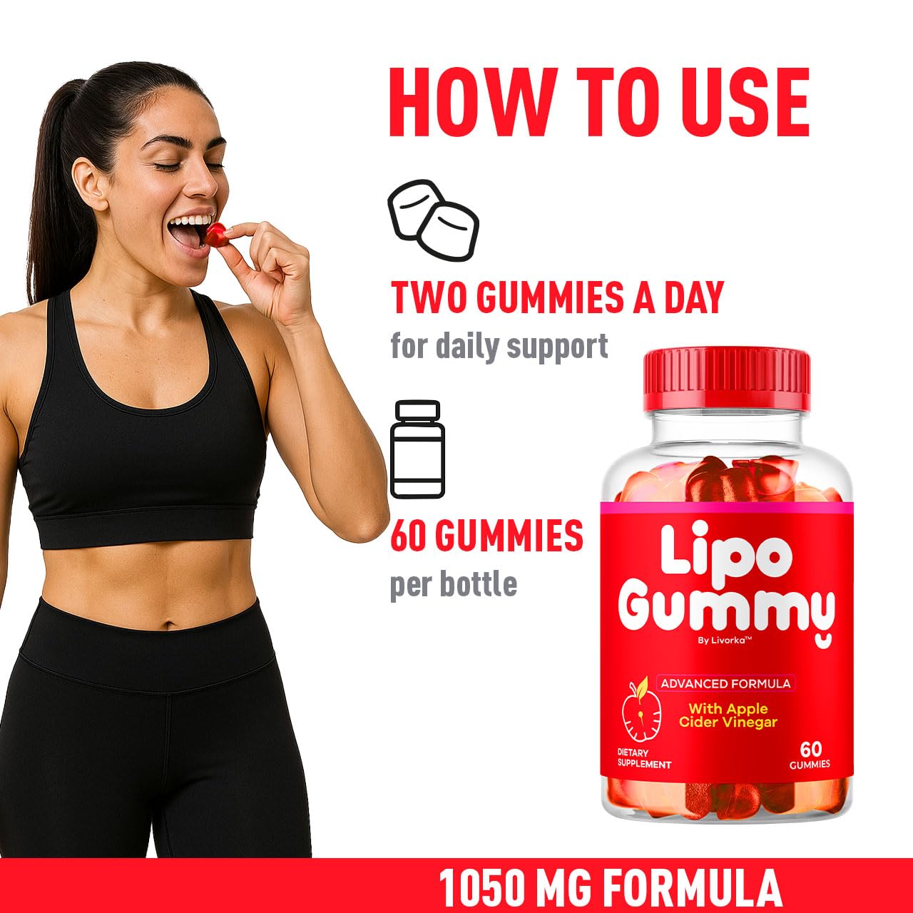 LIVORKA LipoGummy keto-support blend designed for everyday routine.