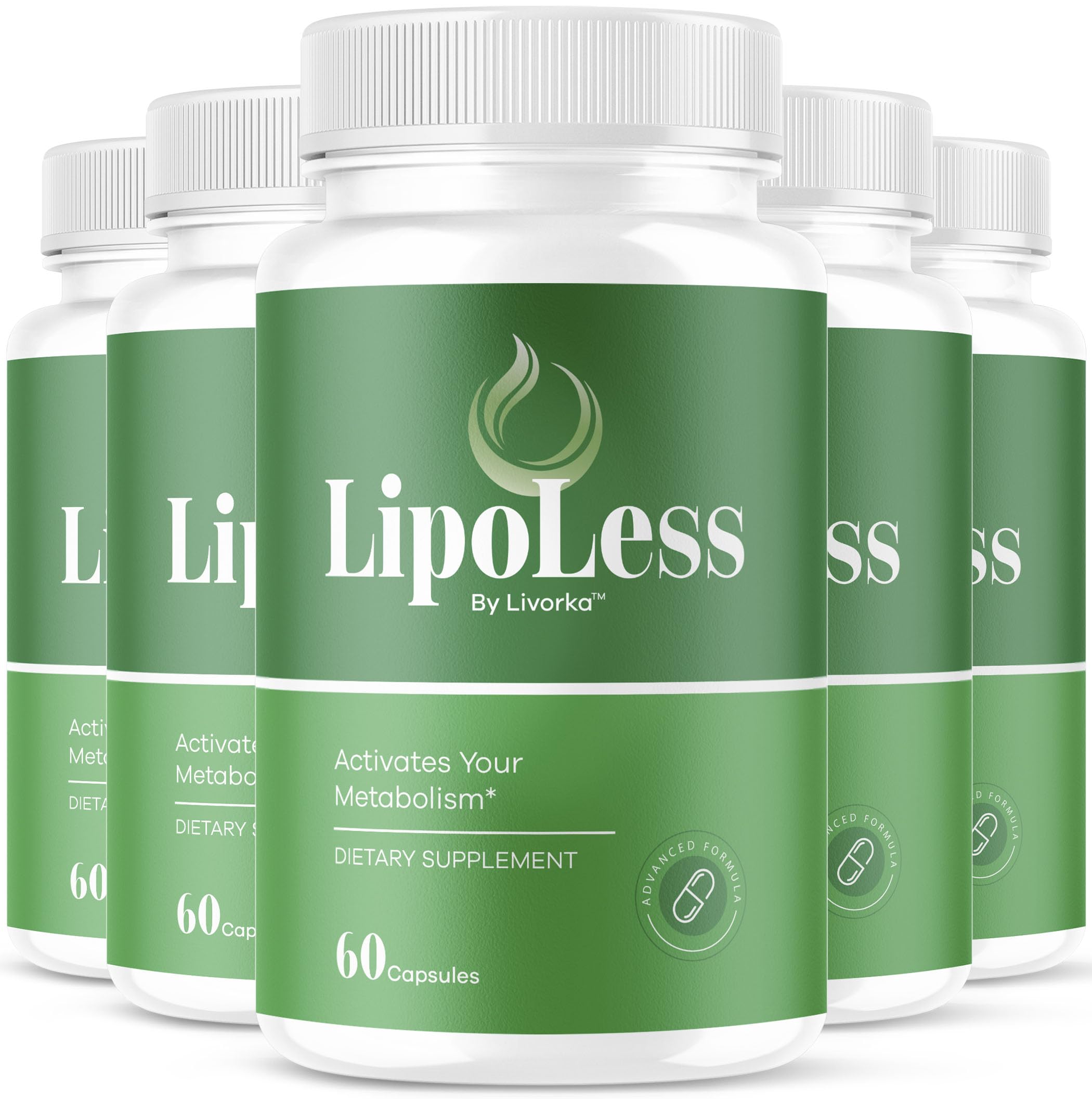 Livorka Lipoless capsules bottle front ready for your daily wellness routine.