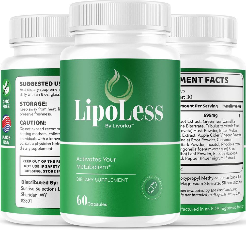 Livorka Lipoless capsules in hand for on-the-go wellness.