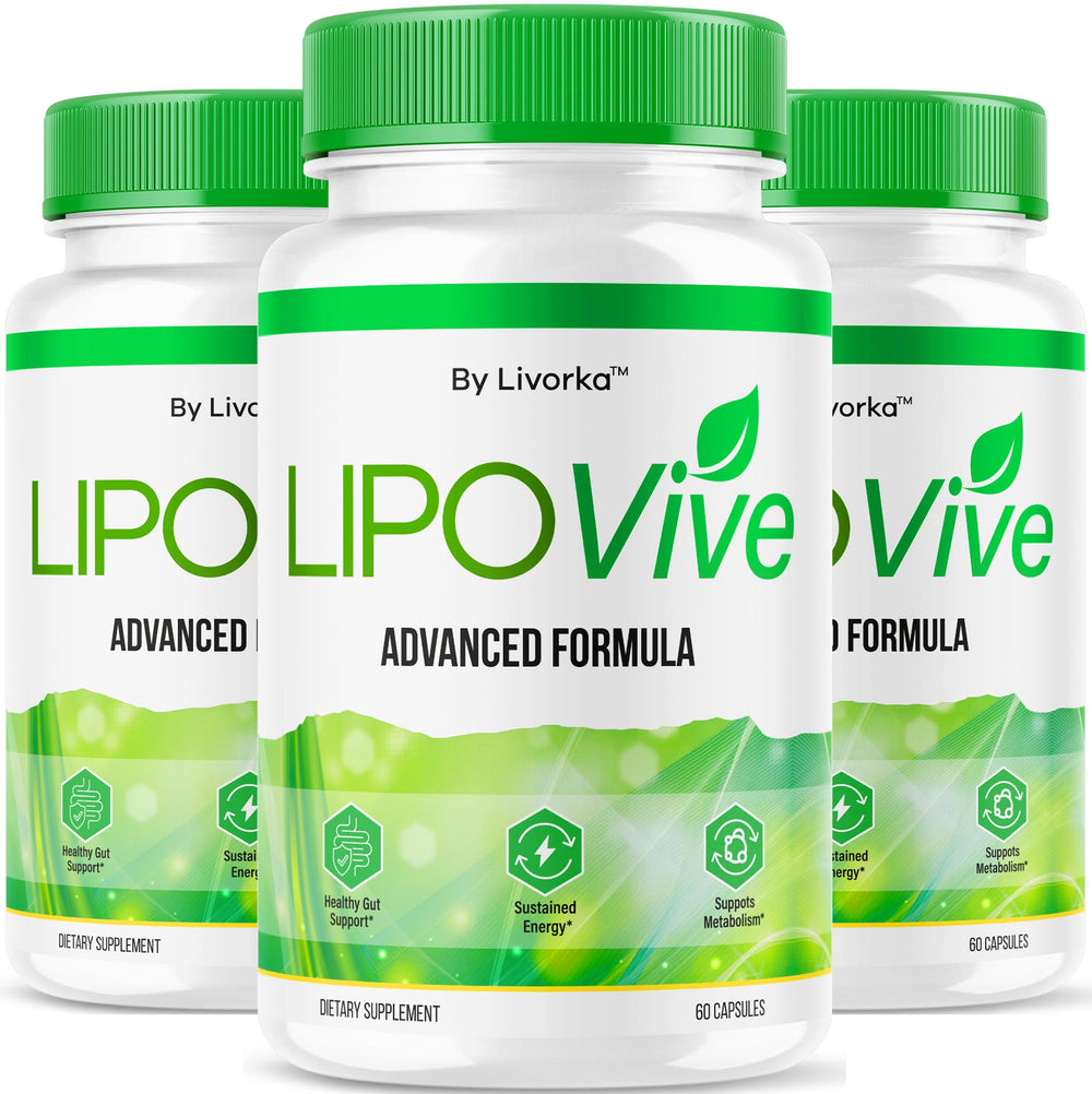 LIVORKA Lipovive bottle front view shows convenient daily wellness support.