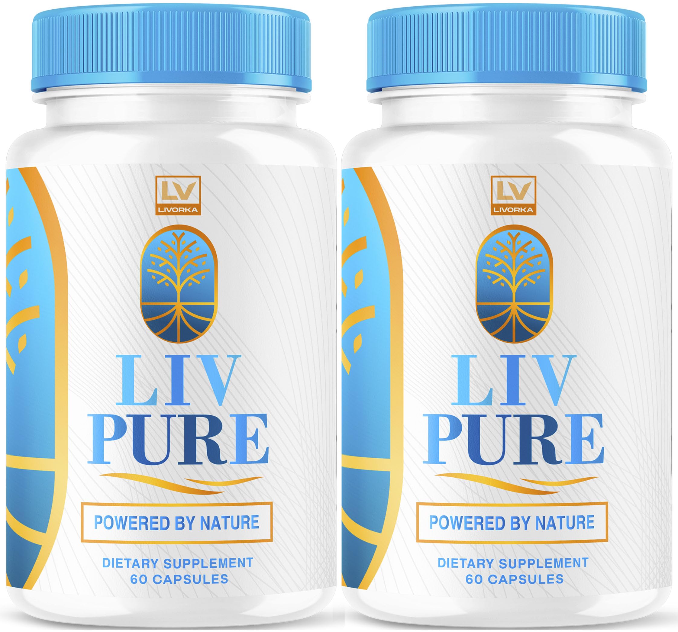 Livorka Liv Pure bottle front, premium formula for daily wellness support.