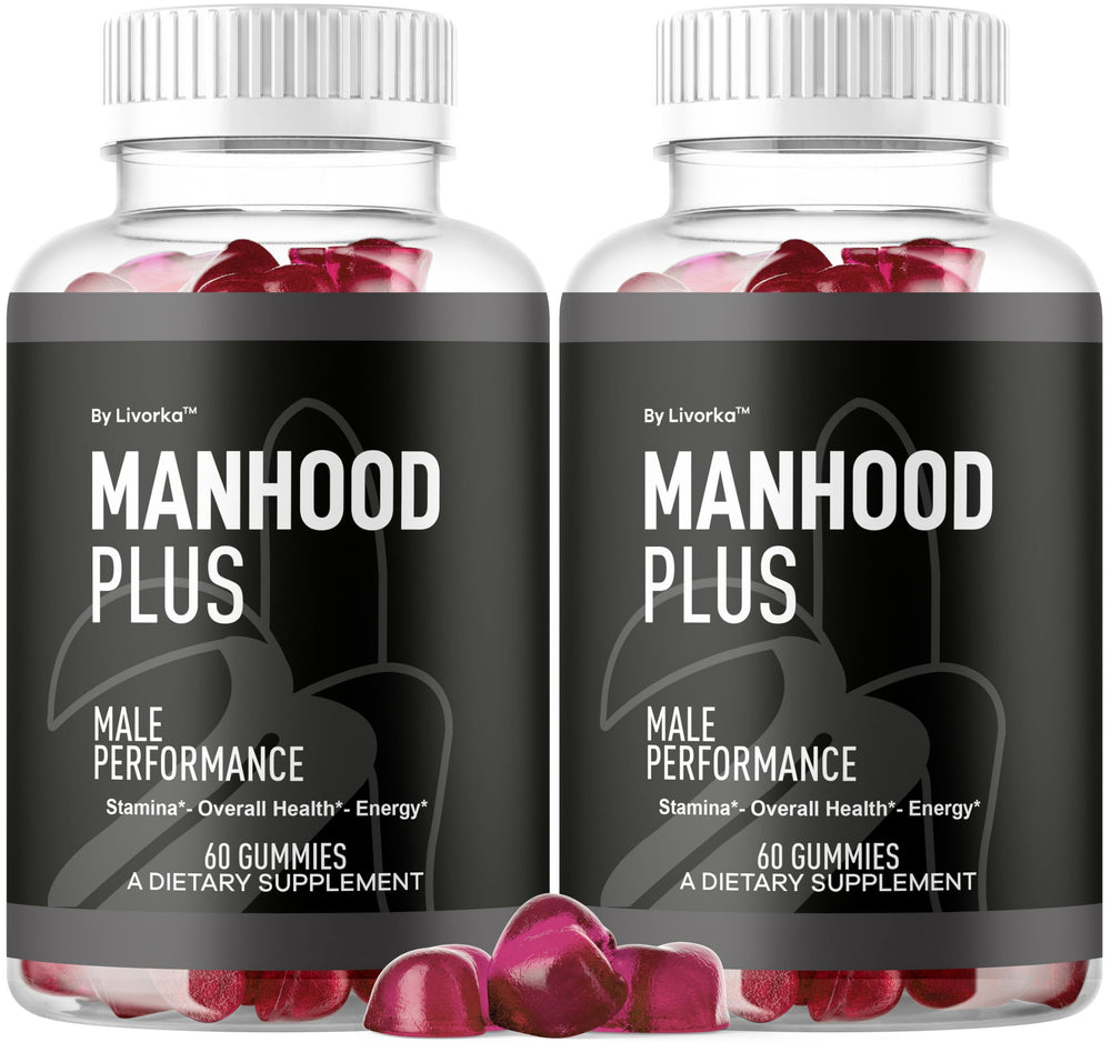 LIVORKA Manhood Plus bottle pour for easy daily dosing.