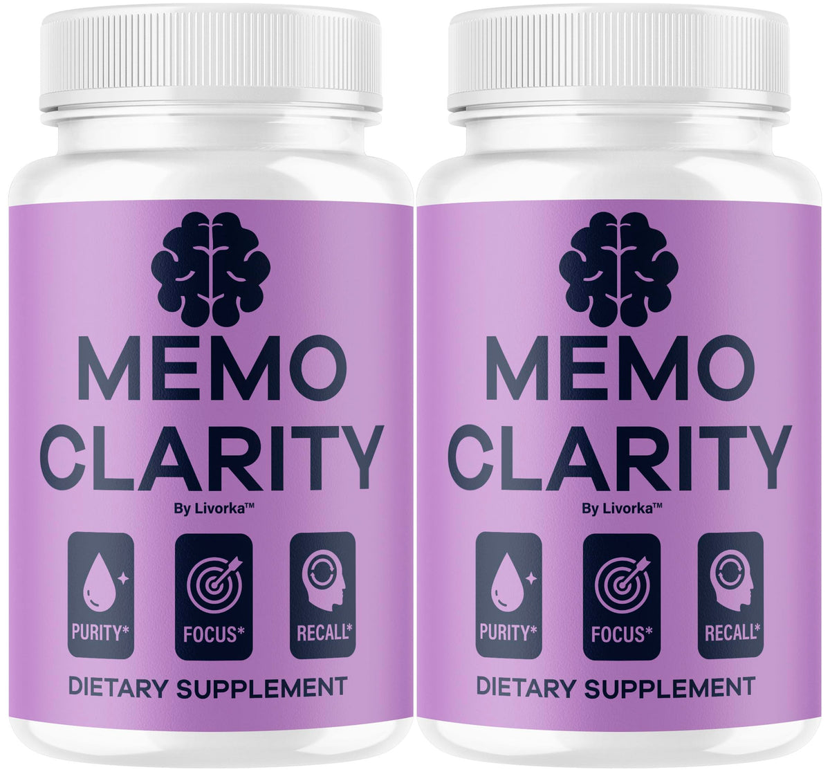 LIVORKA Memo Clarity bottle ready for daily focus routines